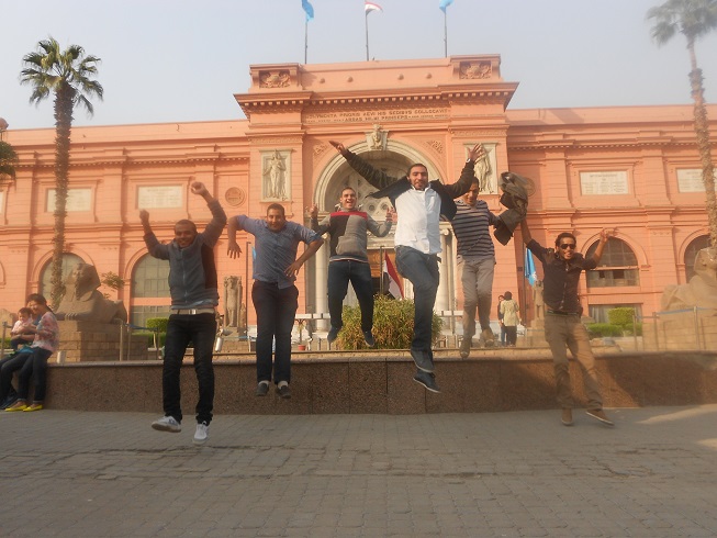 زيارة طلاب الثقافى الى المتحف المصري